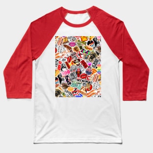 Sticker Bomb Sheet Baseball T-Shirt